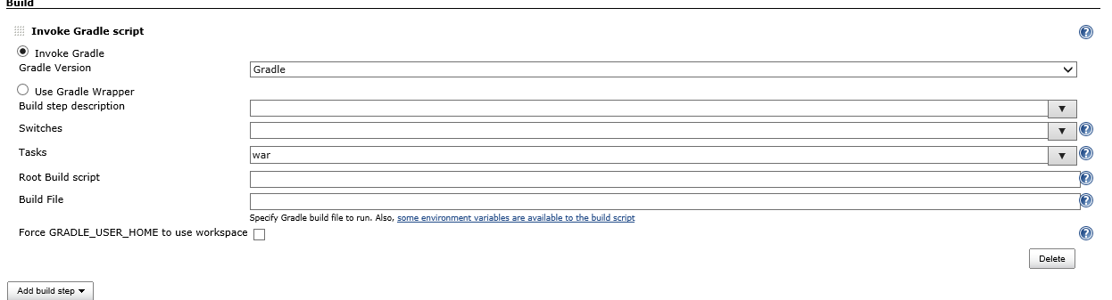 gradlescript config